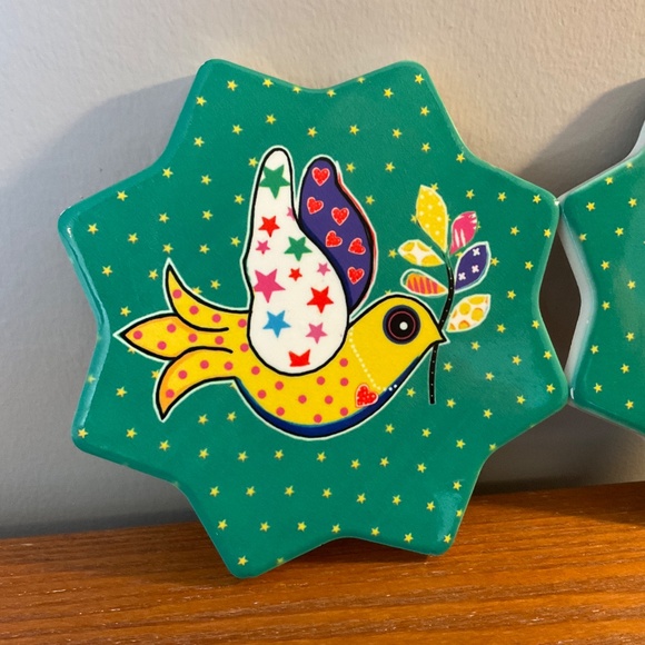 **Free with Purchase** Festive Ceramic Coasters by Maxwell Williams - Set of 2 - Picture 3 of 10